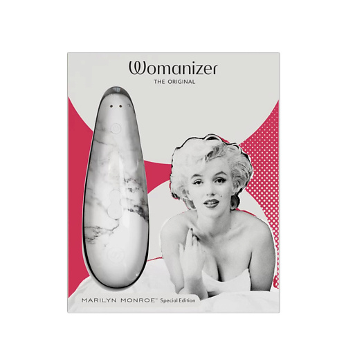 фото Womanizer бесконтактный клиторальный стимулятор marilyn monroe white marble