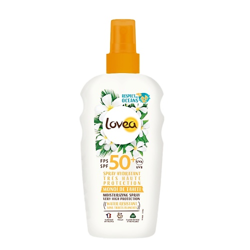 

LOVEA Спрей для тела увлажняющий с SPF 50 Moisturizing Spray Very High Protection, Спрей для тела увлажняющий с SPF 50 Moisturizing Spray Very High Protection