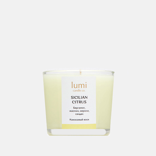 LUMI CANDLE CO. Ароматическая свеча petite Sicilian citrus 90.0