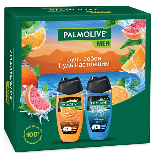 

PALMOLIVE Подарочный набор "Восстанавливающий и Цитрусовый Заряд" Palmolive Men, Подарочный набор "Восстанавливающий и Цитрусовый Заряд" Palmolive Men