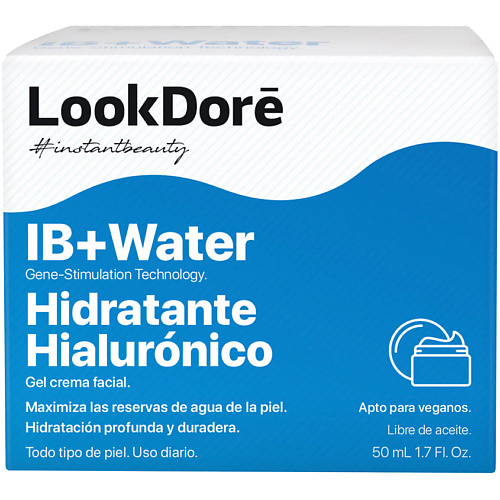 

LOOK DORE Гель-крем для интенсивного увлажнения IB+WATER MOISTURISING HYALURONIC 50, Гель-крем для интенсивного увлажнения IB+WATER MOISTURISING HYALURONIC