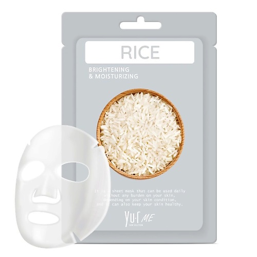 YUR Тканевая маска для лица с экстрактом риса ME Rice Sheet Mask 25 99₽