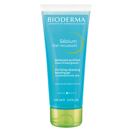 фото Bioderma гель для умывания жирной и проблемной кожи лица sebium 100.0