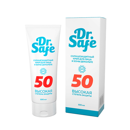 

DR. SAFE Солнцезащитный крем для лица и зоны декольте 50 SPF 100.0, Солнцезащитный крем для лица и зоны декольте 50 SPF