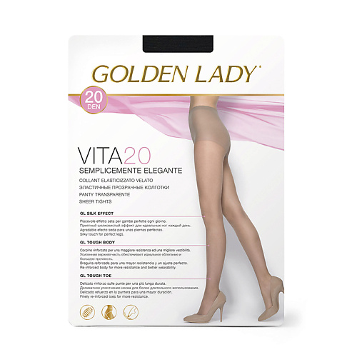 

GOLDEN LADY Колготки женские 20 den VITA Nero 2, Колготки женские 20 den VITA Nero 2