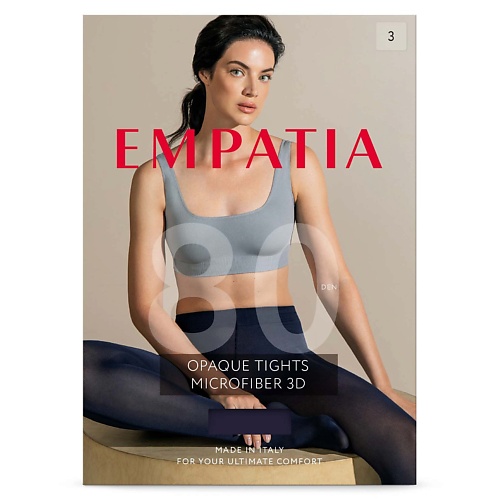 EMPATIA Полупрозрачные колготки из микрофибры 3d 80 DEN Navy 1134₽