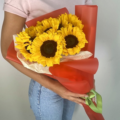 

ЛЭТУАЛЬ FLOWERS Букет из подсолнухов 7 шт., Букет из подсолнухов 7 шт.