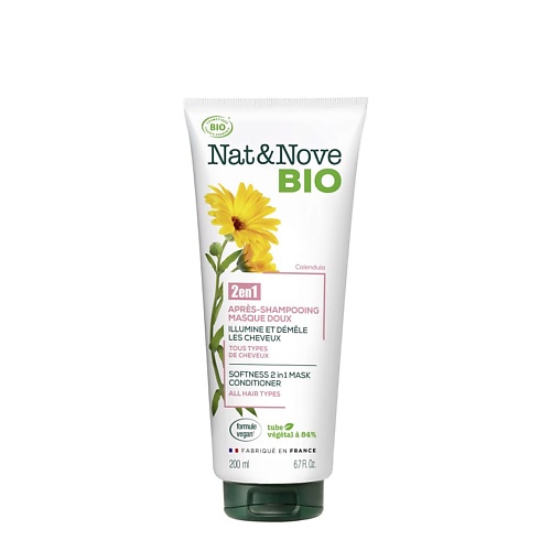 фото Keranove маска-кондиционер 2 в 1 для всех типов волос календула nat & nove bio mask conditioner