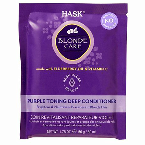 

HASK Blonde Care Purple Deep Conditioner-кондиционер оттеночный фиолетовый для светлых волос, Blonde Care Purple Deep Conditioner-кондиционер оттеночный фиолетовый для светлых волос