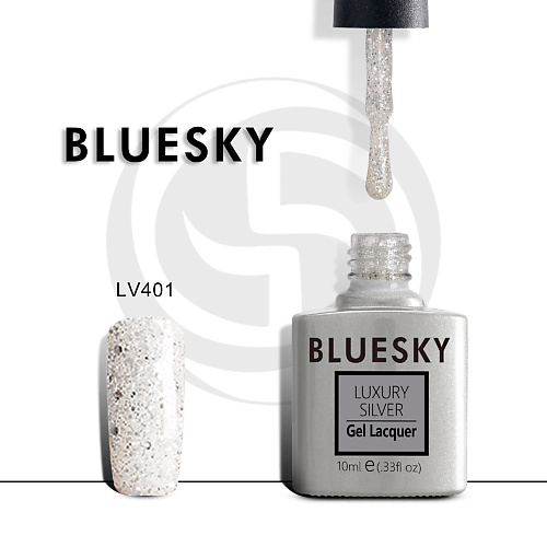 BLUESKY Гель-лак Luxury Silver LV406