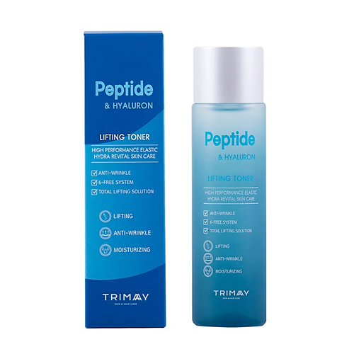 

TRIMAY Тонер для лица с гиалуроновой кислотой и пептидами. Peptide & Hyaluron Lifting Toner 210.0, Тонер для лица с гиалуроновой кислотой и пептидами. Peptide & Hyaluron Lifting Toner