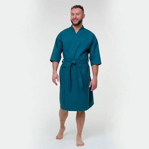 

BIO TEXTILES Халат вафельный Унисекс Dark Green, Халат вафельный Унисекс Dark Green