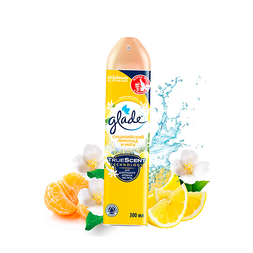 

GLADE Освежитель воздуха Сицилийский лимонад и мята 300.0, Освежитель воздуха Сицилийский лимонад и мята