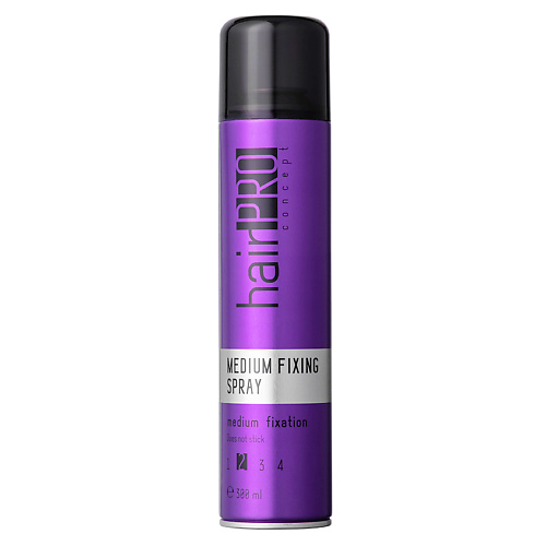 

HAIR PRO CONCEPT Лак для волос Средней фиксации Medium Fixing Spray, Лак для волос Средней фиксации Medium Fixing Spray