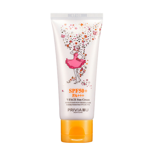 фото Privia солнцезащитный крем v-face sun cream spf50+ pa+++ 60.0