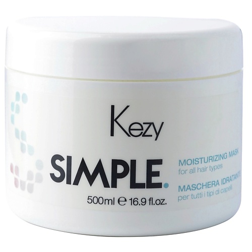 

KEZY Увлажняющая маска для волос Moisturizing mask SIMPLE 500, Увлажняющая маска для волос Moisturizing mask SIMPLE