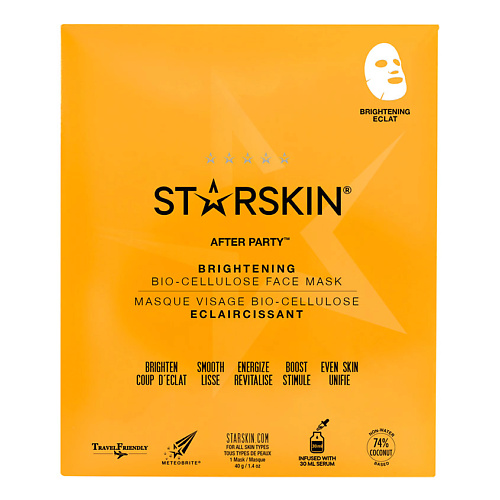 STARSKIN Маска для лица биоцеллюлозная для сияния 1124₽