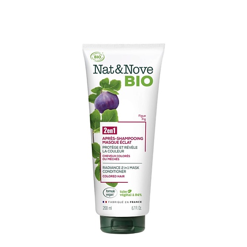 фото Keranove маска-кондиционер 2 в 1 для окрашенных волос инжир nat & nove bio mask conditioner