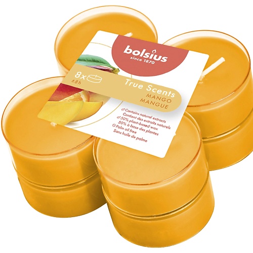 BOLSIUS Свечи чайные арома Bolsius True scents манго