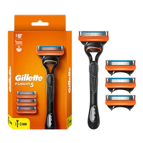 

GILLETTE Мужская бритва с 4 сменными кассетами, с 5 лезвиями c точным триммером для труднодоступных мест Fusion, Мужская бритва с 4 сменными кассетами, с 5 лезвиями c точным триммером для труднодоступных мест Fusion