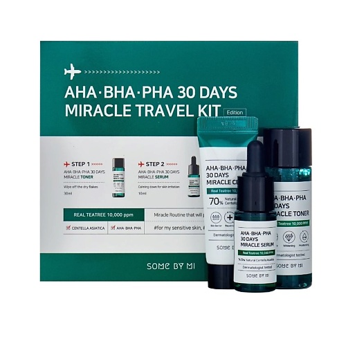 

SOME BY MI Дорожный набор AHA-BHA-PHA 30 Days Miracle Travel Kit, Дорожный набор AHA-BHA-PHA 30 Days Miracle Travel Kit