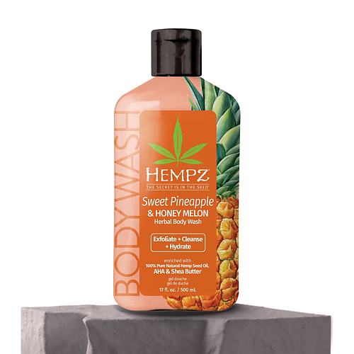 HEMPZ Гель для душа Ананас и Медовая дыня Sweet Pineapple Honey Melon Herbal Body Wash 5000 3500₽