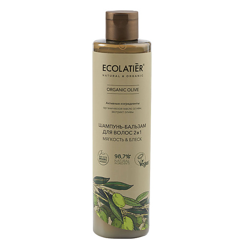 ECOLATIER Шампунь-бальзам для волос 2 в 1 ORGANIC OLIVE 3500 319₽