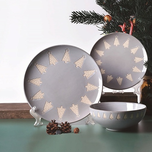 

ARYA HOME COLLECTION Глиняный набор посуды Christmas Siberia, Глиняный набор посуды Christmas Siberia