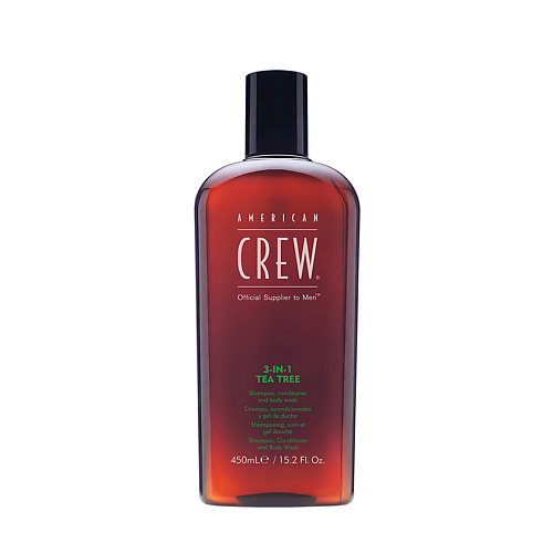 AMERICAN CREW Шампунь кондиционер и гель для душа 3в1 Чайное дерево Tea Tree 3 in 1 2055₽