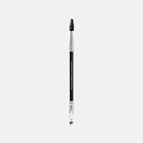 фото Sinsation cosmetics angled brow definer brush # 18 двухсторонняя кисть для бровей # 18