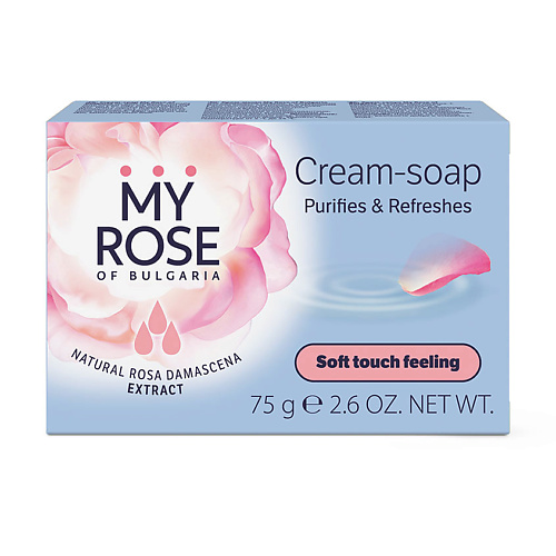 MY ROSE OF BULGARIA Крем-мыло Cream Soap 75.0