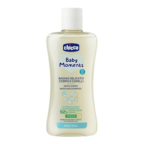 CHICCO Нежная пена для тела и волос Baby Moments 2000 359₽