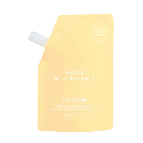 HAAN Крем для рук с пребиотиками Освежающий кокос в рефилле Pouch Hand Cream Coco Cooler 1192₽