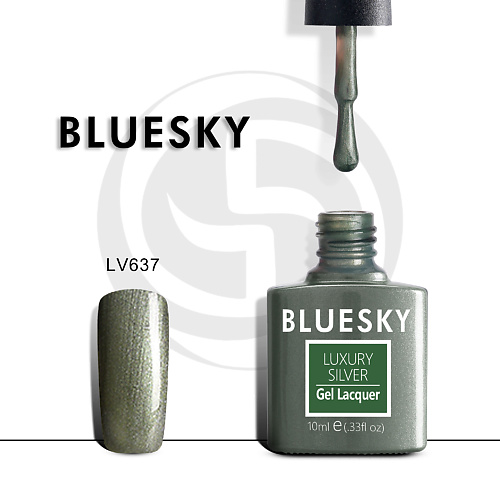 

BLUESKY Гель-лак Luxury Silver LV557, Гель-лак Luxury Silver LV557