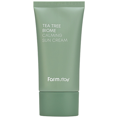 

FARMSTAY Крем для лица солнцезащитный с экстрактом чайного дерева Tea Tree Biome Calming Sun Cream SPF50+/PA++++, Крем для лица солнцезащитный с экстрактом чайного дерева Tea Tree Biome Calming Sun Cream SPF50+/PA++++