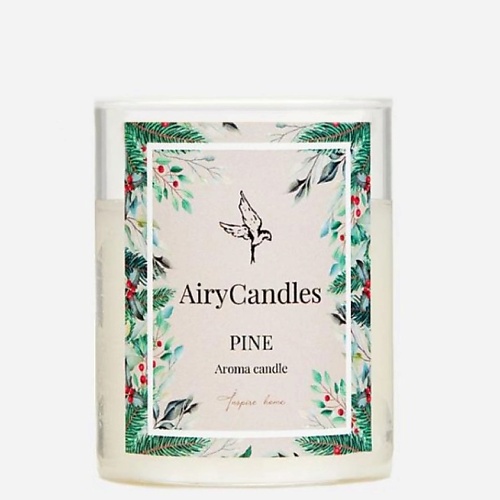 AIRYCANDLES Свеча ароматическая PINE с деревянным фитилем 190.0