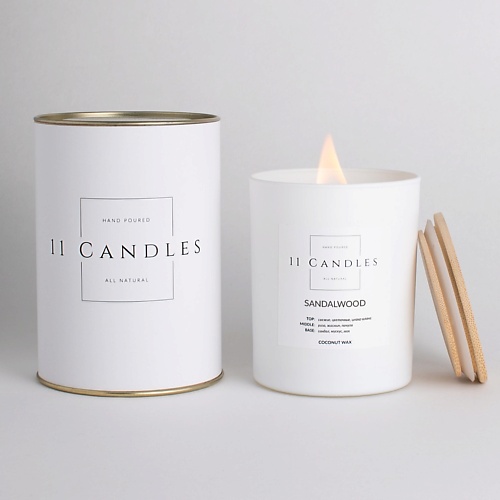 11 CANDLES Ароматическая свеча Sandalwood 225