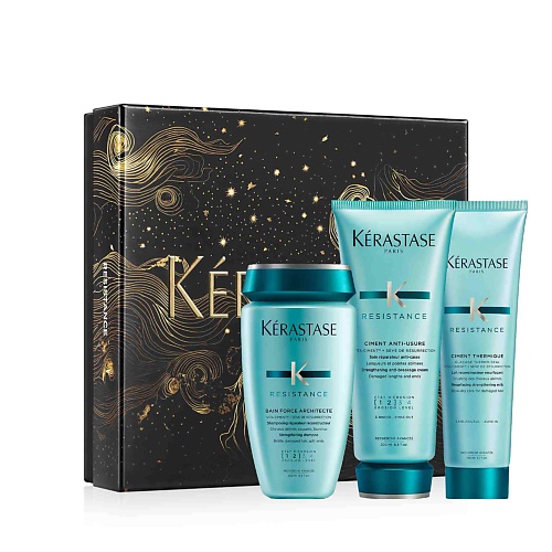 

KERASTASE Набор Résistance: Шампунь+ Кондиционер + Термозащитный уход, Набор Résistance: Шампунь+ Кондиционер + Термозащитный уход