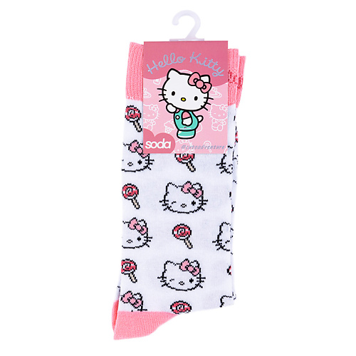 

SODA Носки женские белые HELLO KITTY #cuteadventure, Носки женские белые HELLO KITTY #cuteadventure