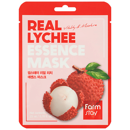 

FARMSTAY Маска для лица тканевая с экстрактом личи Real Lychee Essence Mask, Маска для лица тканевая с экстрактом личи Real Lychee Essence Mask