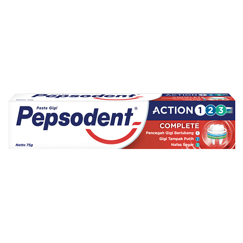 

PEPSODENT Зубная паста ACTION 123 Тройное действие 75, Зубная паста ACTION 123 Тройное действие