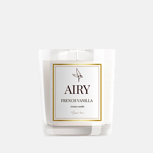 

AIRYCANDLES Свеча ароматическая FRENCH VANILLA с деревянным фитилем 190.0, Свеча ароматическая FRENCH VANILLA с деревянным фитилем