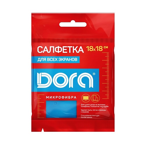 

DORA Салфетка из микрофибры Для всех экранов 1.0, Салфетка из микрофибры Для всех экранов