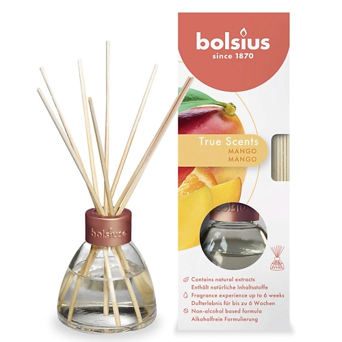 BOLSIUS Ароматический диффузор + палочки Bolsius True scents манго 45.0