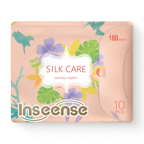 

INSEENSE Прокладки женские гигиенические ежедневные с крылышками Silk Care 10.0, Прокладки женские гигиенические ежедневные с крылышками Silk Care