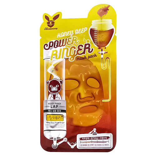 

ELIZAVECCA Маска для лица тканевая с медом Power Ringer Mask Pack Honey Deep, Маска для лица тканевая с медом Power Ringer Mask Pack Honey Deep