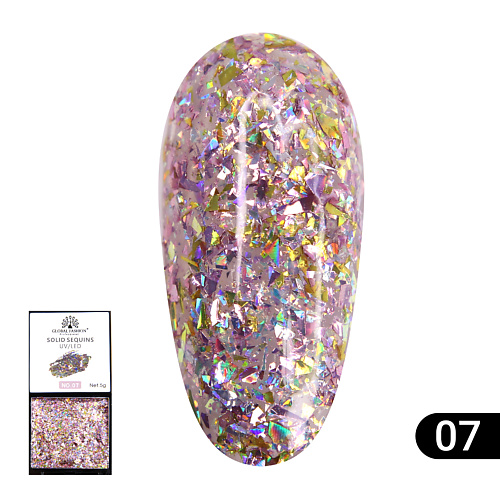 

GLOBAL FASHION Гель-краска с глиттером, Solid Sequins color gel 01, Гель-краска с глиттером, Solid Sequins color gel 01