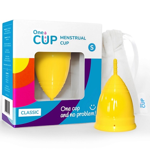 

ONECUP Менструальная чаша Classic желтая размер S, Менструальная чаша Classic желтая размер S