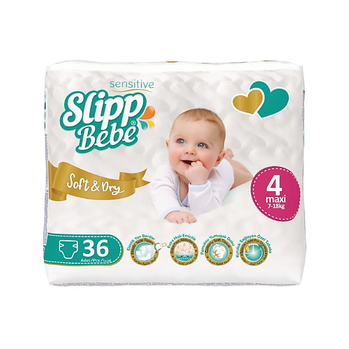 

SLIPP BEBE Подгузники для детей TWIN № 4 36.0, Подгузники для детей TWIN № 4