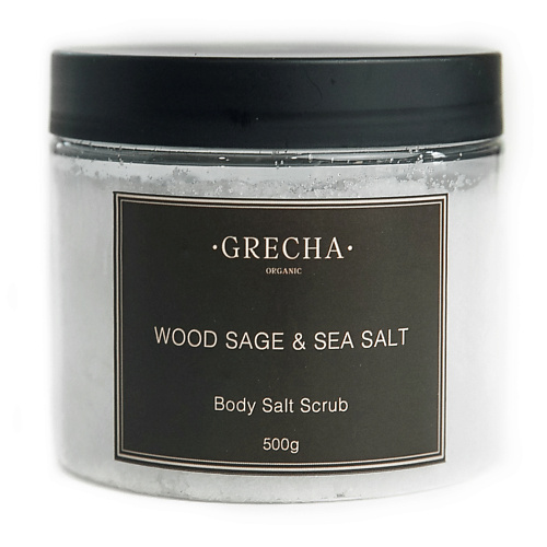 фото Grecha organic соляной скраб "wood sage & sea salt" 500.0